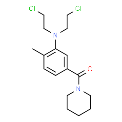 3-Bis(2-chloroethyl)amino-4-methylphenyl(1-piperidinyl) ketone结构式