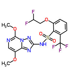 五氟磺草胺结构式