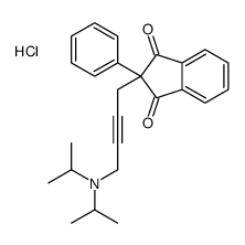 2-[4-[di(propan-2-yl)amino]but-2-ynyl]-2-phenylindene-1,3-dione,hydrochloride结构式