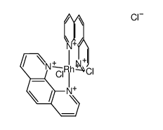 [Rh(III) bis(1,10-phenanthroline)Cl2]Cl结构式