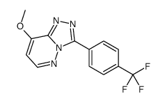 8-METHOXY-3-[4-(TRIFLUOROMETHYL)PHENYL]-1,2,4-TRIAZOLO[4,3-B]PYRIDAZIN Structure