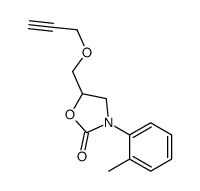 3-(2-Methylphenyl)-5-[(2-propynyloxy)methyl]-2-oxazolidinone结构式