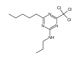 (4-pentyl-6-trichloromethyl-[1,3,5]triazin-2-yl)-propyl-amine Structure