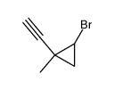 Cyclopropane, 2-bromo-1-ethynyl-1-methyl- (7CI,8CI) structure