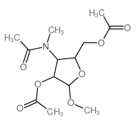 Arabinofuranoside,methyl 3-deoxy-3-(N-methylacetamido)-, 2,5-diacetate, a-D- (8CI) Structure