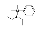 N-[dimethyl(phenyl)silyl]-N-ethylethanamine结构式