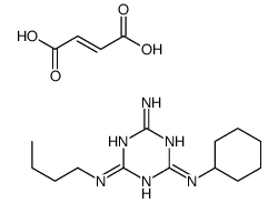 (Z)-but-2-enedioic acid,4-N-butyl-2-N-cyclohexyl-1,3,5-triazine-2,4,6-triamine Structure