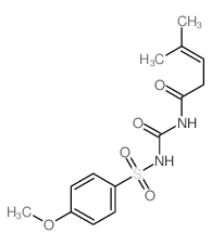 3-Pentenamide,N-[[[(4-methoxyphenyl)sulfonyl]amino]carbonyl]-4-methyl- picture