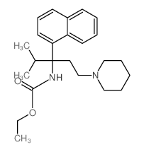 Carbamic acid,[1-isopropyl-1-(1-naphthyl)-3-piperidinopropyl]-, ethyl ester (8CI) picture