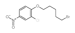 Benzene,1-[(5-bromopentyl)oxy]-2-chloro-4-nitro-结构式