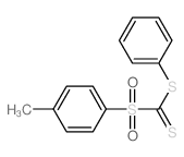 Methane(dithioic) acid,1-[(4-methylphenyl)sulfonyl]-, phenyl ester Structure