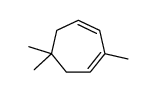 2,6,6-trimethylcyclohepta-1,3-diene Structure