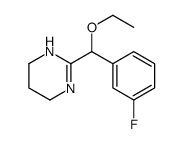 3,4,5,6-Tetrahydro-2-(α-ethoxy-3-fluorobenzyl)pyrimidine Structure