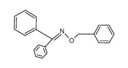 methanone-diphenyl-O-(phenylmethyl)oxime Structure