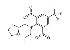 2,6-dinitro-N-(oxolan-2-ylmethyl)-N-propyl-4-(trifluoromethyl)aniline Structure