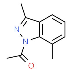 1H-Indazole,1-acetyl-3,7-dimethyl- (9CI)结构式