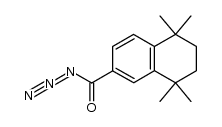 5,5,8,8-tetramethyl-5,6,7,8-tetrahydronaphthalene-2-carbonyl azide结构式