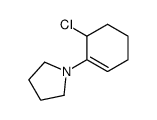 (+/-)-3-chloro-2-pyrrolodinocyclohexene Structure