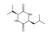 cis-cyclo(Val-Leu)结构式