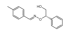 4-methylbenzaldehyde (E)-O-[(1S)-2-hydroxy-1-phenylethyl]oxime结构式