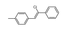 (Z)-1-chloro-2-(4-methylphenyl)-1-phenylethene结构式