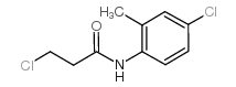 Propanamide,3-chloro-N-(4-chloro-2-methylphenyl)- structure