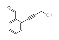 Benzaldehyde, 2-(3-hydroxy-1-propynyl)- (9CI) Structure