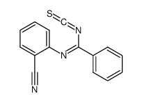 N-(2-cyanophenyl)benzenecarboximidoyl isothiocyanate Structure