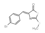 4-[(4-bromophenyl)methylidene]-2-methylsulfanyl-1,3-thiazol-5-one结构式