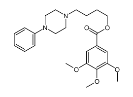 4-(4-Phenyl-1-piperazinyl)butyl 3,4,5-trimethoxybenzoate Structure