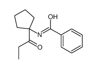 Benzamide, N-[1-(1-oxopropyl)cyclopentyl]- (9CI) Structure