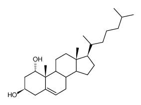 1α,3β-Dihydroxy-cholest-5-en结构式