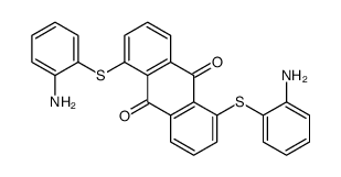 1,5-bis[(2-aminophenyl)sulfanyl]anthracene-9,10-dione结构式