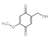 2-(Hydroxymethyl)-5-methoxybenzo-1,4-quinone structure