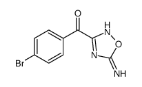 (5-amino-1,2,4-oxadiazol-3-yl)-(4-bromophenyl)methanone Structure