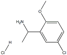 1-(5-CHLORO-2-METHOXYPHENYL)ETHAN-1-AMINE HYDROCHLORIDE Structure