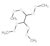 1,1,2,2-tetrakis(methyldisulfanyl)ethane structure