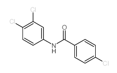 4-chloro-N-(3,4-dichlorophenyl)benzamide structure