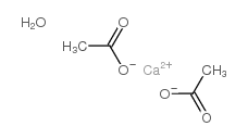 calcium acetate monohydrate Structure