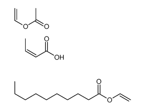 (E)-but-2-enoic acid,vinyl acetate,vinyl decanoate Structure