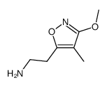 5-Isoxazoleethanamine,3-methoxy-4-methyl-(9CI)结构式