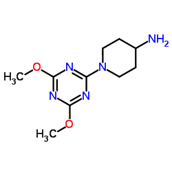 1-(4,6-Dimethoxy-1,3,5-triazin-2-yl)-4-piperidinamine结构式