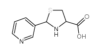 2-(吡啶-3-基)噻唑烷-4-羧酸结构式