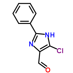 4-Chloro-2-phenyl-1H-imidazole-5-carbaldehyde structure