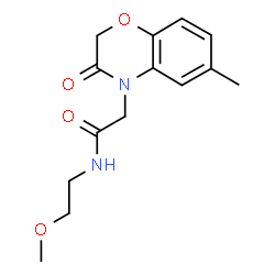 4H-1,4-Benzoxazine-4-acetamide,2,3-dihydro-N-(2-methoxyethyl)-6-methyl-3-oxo-(9CI)结构式