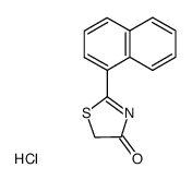 2-naphthalen-1-yl-thiazol-4-one, hydrochloride结构式