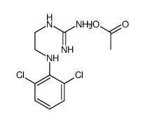 acetic acid,2-[2-(2,6-dichloroanilino)ethyl]guanidine Structure