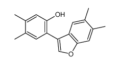 2-(5,6-dimethyl-1-benzofuran-3-yl)-4,5-dimethylphenol Structure