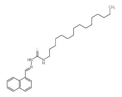 Hydrazinecarbothioamide,N-hexadecyl-2-(1-naphthalenylmethylene)-结构式