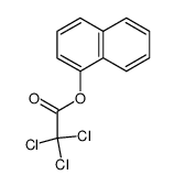 ACETIC ACID, 2,2,2-TRICHLORO-, 1-NAPHTHALENYL ESTER structure